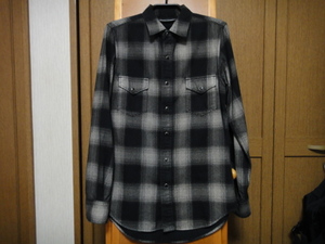  MINEDENIM マインデニム OMBRE CHECK オンブレチェックシャツ サイズ１