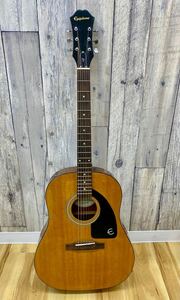 〈N3873〉Epiphone エピフォン　GUARANTEED アコースティックギター　AJ-100NA 中古品　現状品　ソフトケース付　 弦楽器 楽器