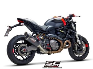 【国内在庫】SC-PROJECT SCプロジェクト SC1-Rスリップオンサイレンサー (ユーロ4対応/バッフル付属) DUCATI MONSTER モンスター821 