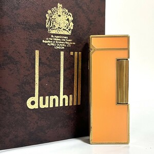 1円スタート dunhill ダンヒル ライター ガスライター ローラー オレンジ 喫煙具 ローラー式 E7224