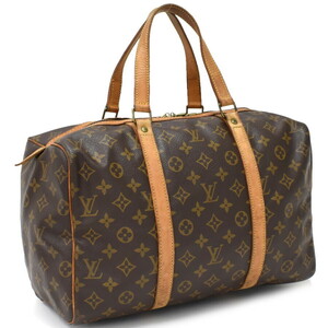 1円 ◆美品 LOUIS VUITTON ルイヴィトン ハンドバッグ ミニボストン サックスプール35 M41626 モノグラム ブラウン◆E.Csom.zE-27