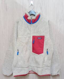 patagonia/パタゴニア/フリース/23056/CLASSIC RETRO-X JACKET/ナチュラル×レッド系/XLサイズ