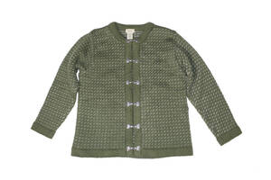 VINTAGE L.L.BEAN BIRDS CARDIGAN GREEN SIZE SM エルエルビーン カーディガン