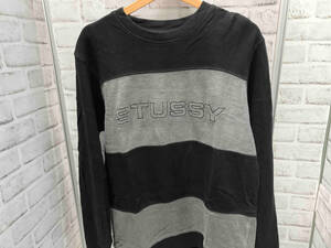 STUSSY／カットソー／パイルスウェット／タオル地／ブラック／サイズS／コットン／ステューシー