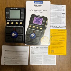 店頭展示新品 ZOOM MS-80IR+ ズーム ギターアンプ＆キャビネットモデリング マルチレイヤーIR 電池駆動 USB接続