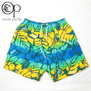 Ocean Pacific オーシャンパシフィック/517-436/スイムショーツ/Col. グリーン/XL size/新品訳あり(インナーショーツ無し)