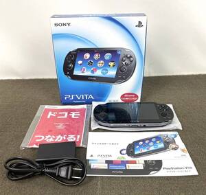 ●SONY PS-vita MODEL PCH-1100 PSVITA PlayStation Vita 3G / Wi-Fiモデル ソニー プレイステーション ヴィータ クリスタルブラック●