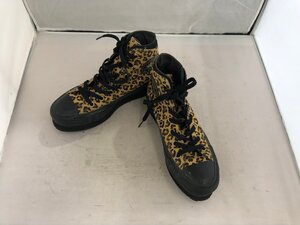 【CONVERSE】コンバースオールスター　レディス　ボリュームソールハイカットスニーカー　ブラウン系　パンサー柄　23.5cm　SY02-G7V