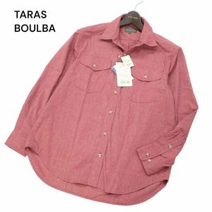 【新品 未使用】 TARAS BOULBA タラスブルバ 通年 ダクロンQD コットン 長袖 シャツ Sz.S　メンズ アウトドア　I4T01078_3#C