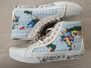 日本未発売　VANS バンズ SK8 HI　スケートハイ　 限定モデル　世界地図　スニーカー　人気　早い者勝ち