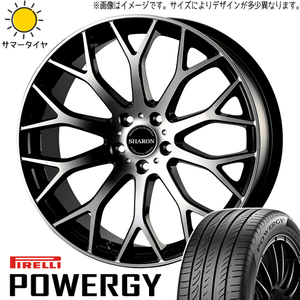 225/45R18 サマータイヤホイールセット クラウン etc (PIRELLI POWRGY & SHARON 5穴 114.3)