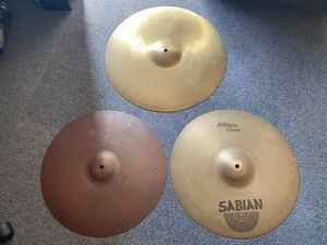 シンバル 3点 まとめ Cymbal Drum SABIAN PAISTE ドラム ビンテージ パイステ セイビアン 他 18インチ等