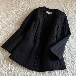 イタリー製　MAX　MARA　マックスマーラ　サイズ40　//　黒　中綿ハーフコート　⑥