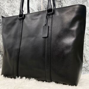 1円【美品 入手困難】コーチ COACH トートバッグ メトロポリタン ベンツ 成約限定 メンズ ビジネス ブリーフ レザー メンズ 肩掛 大容量 黒