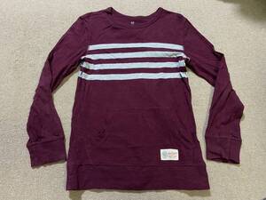 激安! GAP KIDS ギャップ キッズ 長袖 Tシャツ ロンT 紫 パープル L 10-11 137-142 140 シンプル 定番/HS