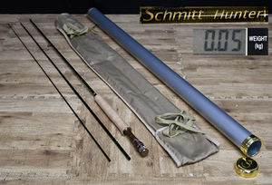 EY6-14 現状品 Schmitt Hunter シュミット フライロッド | ケース付 釣具 釣りフィッシング ロッド 釣竿 保管品