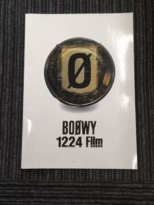 N H8】BOOWY 1224 Film パンフレット 氷室京介/布袋寅泰/松井常松/高橋まこと グッズ パンフ 映画 歌手 アーティスト ミュージシャン