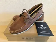 【新品　未使用】SPERRY LEEWARD 2-EYE TAN 27.5cm