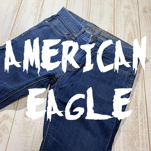 【AMERICAN EAGLE】アメリカンイーグル アンクルテーパードデニム SLIM CORE FLEX US28 ヴィンテージ加工