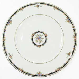 【中古】WEDGWOOD ウェッジウッド オズボーン ディナープレート 27.5cm フラワーモチーフ 花柄 丸皿