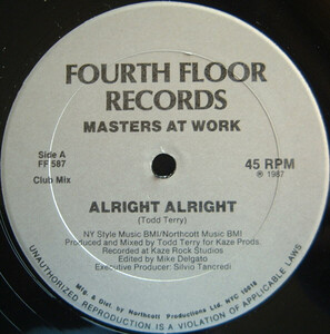 米12 Masters At Work Alright Alright FF587 Fourth Floor Records /00250