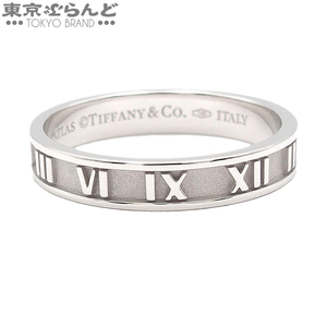 101742473 ティファニー TIFFANY&Co. アトラスリング ホワイトゴールド K18WG 23号相当 指輪 メンズ 仕上済