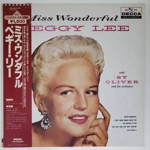 良盤屋◆LP◆Jazz：ペギー・リー/ミス・ワンダフル　Peggy Lee With Sy Oliver And His Orchestra/Miss Wonderful/1958 ◆Vocal◆J-3070