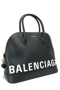 BALENCIAGA Ville top handle bag バレンシアガ ビルトップハンドル レザー ハンドバッグ ブラック 鍵付属