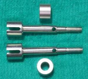 【送140円】タミヤスーパーロングアクスル ハブ厚↓6mm～可+14~28mmワイド2本TA01TA02TL01TT02B MS M03FF02DF03WR02GF01G6-01WT01CR01MF01X