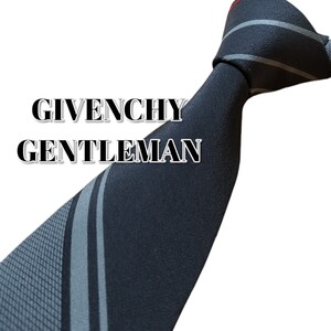 ★GIVENCHY GENTLEMAN★　グレー系　ストライプ　イタリア製