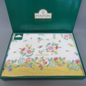 Q341★MINTON ミントン ハドンホール バスタオル 未使用 9/16★A