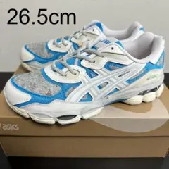 新品 ASICS GEL-NYC ホワイト ドルフィンブルー 26.5cm