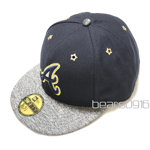 新品NEW ERA ニューエラ 59FIFTY ASG16 5950 オンフィールド アトランタ・ブレーブス キャップ 紺灰7 3/8