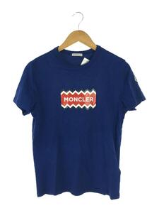 MONCLER◆Tシャツ/S/コットン/BLU/無地/E10918037250