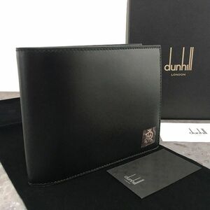 ☆送料無料☆ 未使用品 dunhill 二つ折り財布 ブラック AD 牛革 箱付き プレゼントにも！ 471