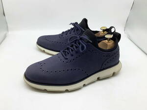 【美品】COLEHAAN コールハーン ★ 4.ゼログランド オックスフォード ネイビー US8.5 ★