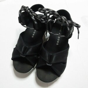 美品 MARC JACOBS マークジェイコブス SOMEWHERE SPORT SANDAL ボリュームソール スポーツサンダル 37 24.0cm相当 ブラック ◆