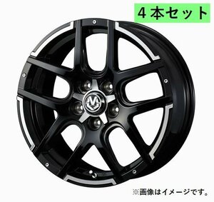 個人宅発送可能 Weds WEDS ADVENTURE 16X7.0J +40 5穴 PCD114.3 BKP ホイール 4本セット MUD VANCE 04 マットヴァンス ゼロフォー (38927)