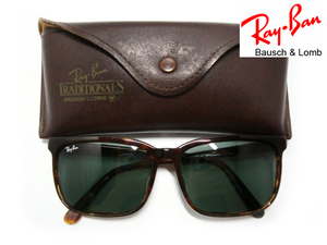 Vintage B&L RayBan TRADITIONALS BENNETT G15トータス柄べっ甲USAボシュロムBLトラディッショナルズ ベネット アメリカ サングラス メンズ