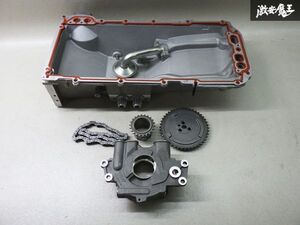 シボレー純正 C6 コルベット LS7 オイルパン オイルポンプ セット ドライサンプ 棚2Q11