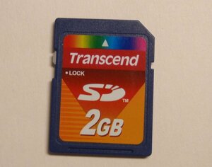 2GB SDメモリーカード Transcend