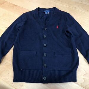 ニット　カーディガン　長袖　ポロ　ラルフローレン RALPH LAUREN 7歳　130cm