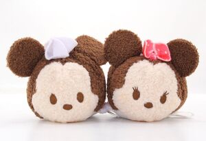 美品★ディズニー★ツムツム ぬいぐるみ 2体セット★ミッキー＆ミニー バレンタイン Sサイズ★TSUM TSUM