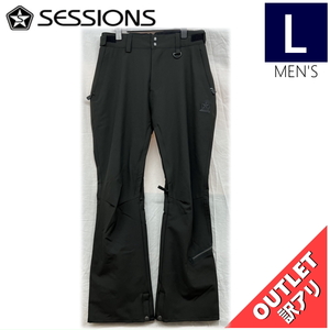 【OUTLET】 SESSIONS HAMMER PNT カラー:BLACK Lサイズメンズ スノーボード スキー ウェア パンツ PANT アウトレット