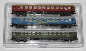 TRIX minitrix 15698 EC 41 Moliere　東西国際列車　DR東独国鉄MITROPA　PKPポーランド国鉄　SZDソ連国鉄　客車3両セット