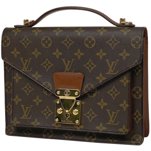 【ジャンク品】ルイ・ヴィトン Louis Vuitton モンソー 28 ショルダーバッグ 2WAY ハンドバッグ モノグラム ブラウン M51185 中古