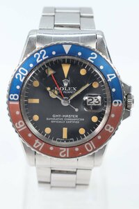 ROLEX ロレックス オイスターパーペチュアル GMTマスター 1675 Cal.1570 31番台 7桁 自動巻き デイト メンズ 腕時計 箱有 5592-HA②