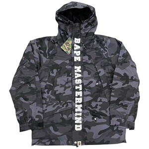 A BATHING APE × MASTERMIND JAPAN SNOWBOARD JACKET 001HJC731924X ブラック Mサイズ アベイシングエイプ マスターマインド ジャケット