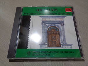 アンチェル,KAREL ANCERL,SZECH PHILHARMONIC/BRAHMS:SYMPHONY NO.1,TRAGIC OVERTURE(SUPRAPHON:SU 1941-2 011 MINT CD