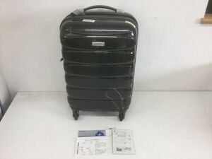 ●営FU266-140 Samsonite サムソナイト OVAL R06（0）18 001 Charcoal ブラック / 4輪 トラベルケース キャリーバッグ スーツケース /w